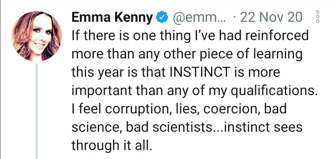 Is she using cautious professional judgement as a media psychologist, knowing what she says is listened to by many? Is she supporting the important public health vaccination programme?