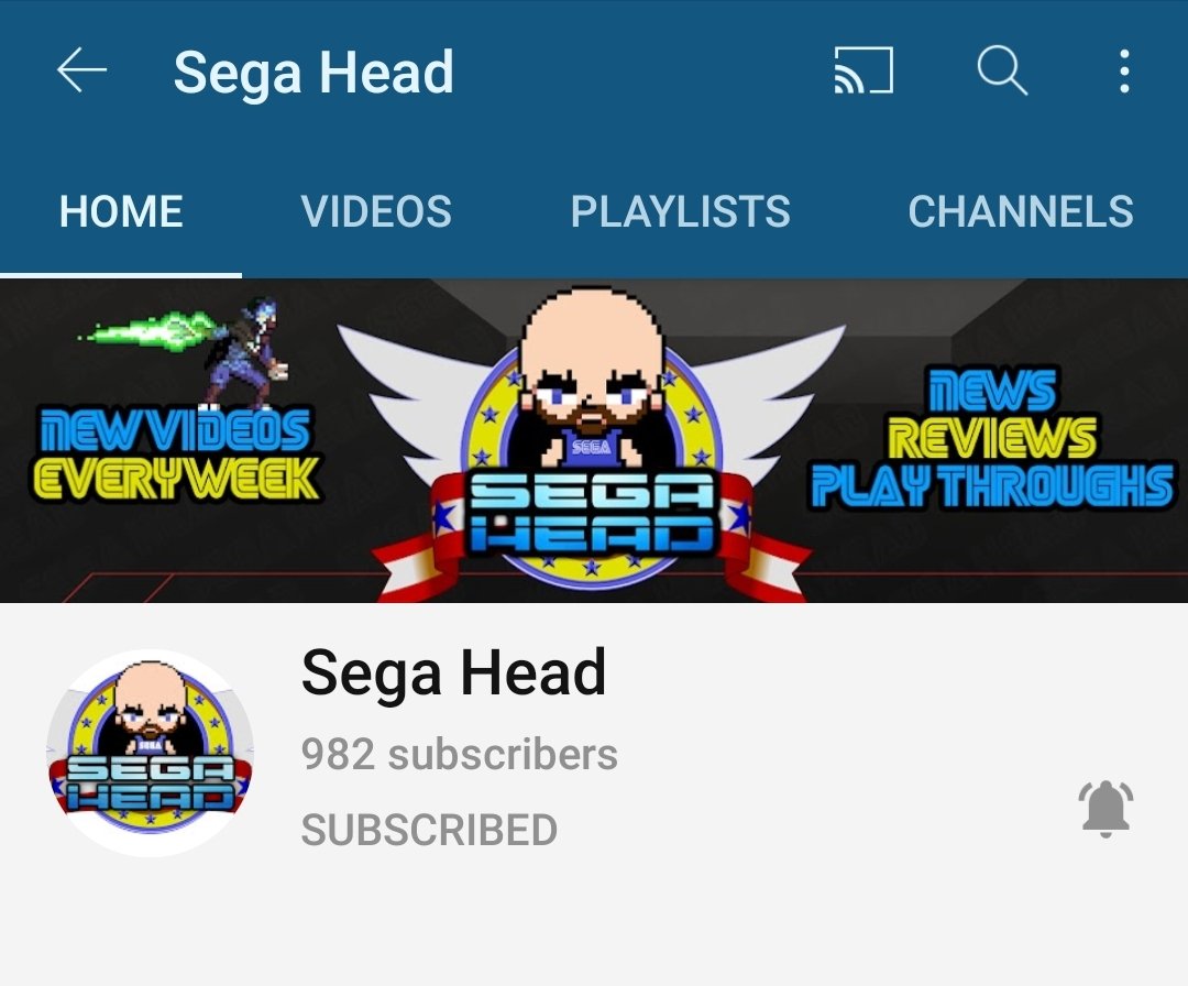 what <a href="/Sega_Head/">Sega Head</a>  is only 18 from 1k. this is #insane he should have zoomed pass 1k well over a year ago.

#geekies if you haven't yet go check out our potty mouthed friend talk about #games, #accessories, and more. if you like what you see give him that sub!