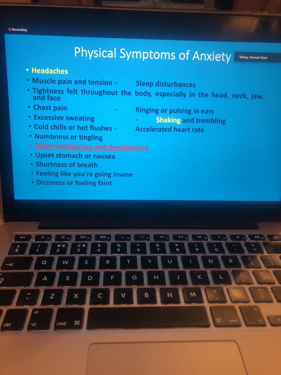 The actual number of patients is low but the effects are felt by many, many more because of anxiety