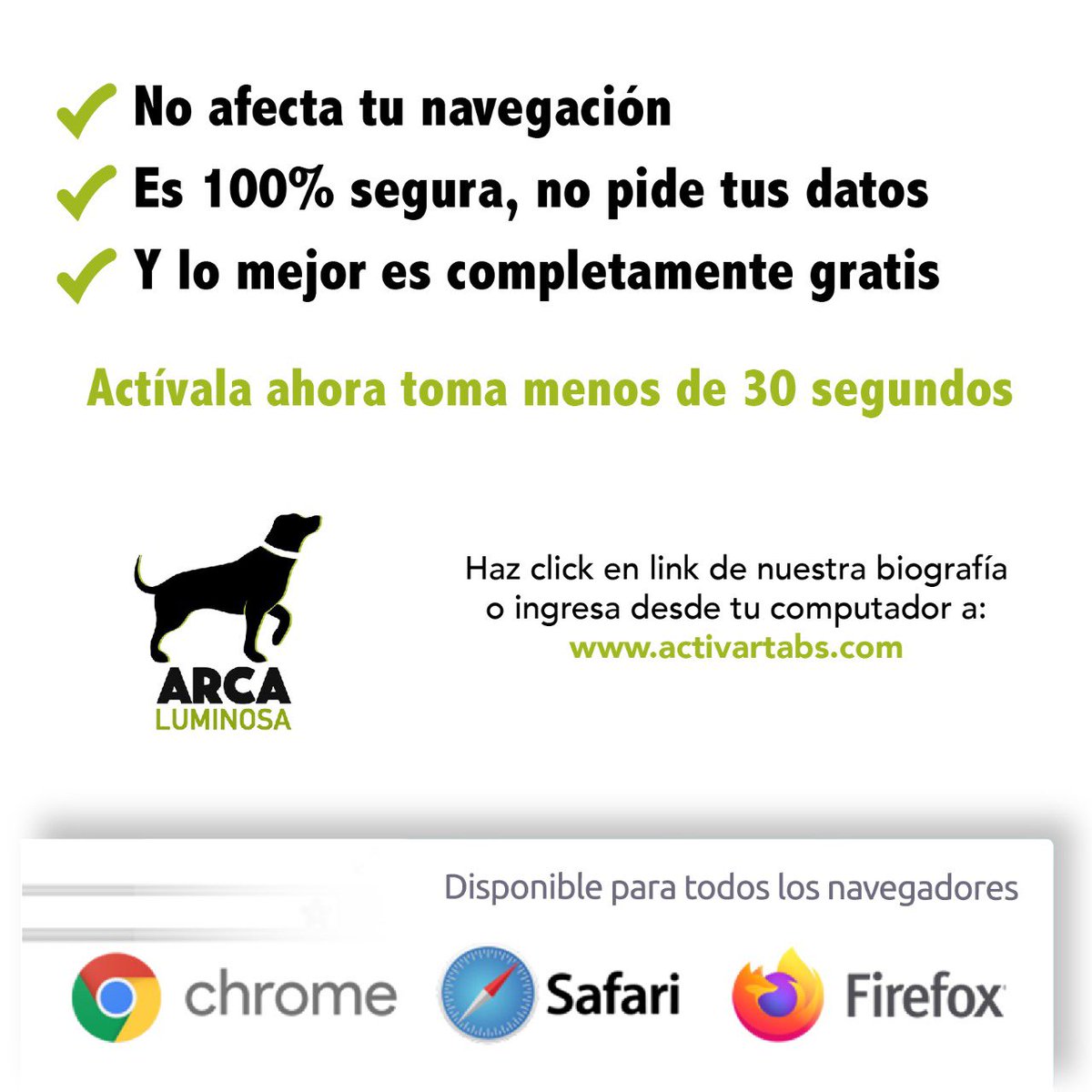 Déjanos tu correo para enviarte la invitación a ser parte de esta nueva forma de ayudar.👌😉
#ActivarTabs #ThanksToYouTabs #SomosArca #ArcaStore
📸 @almaatodamarcha