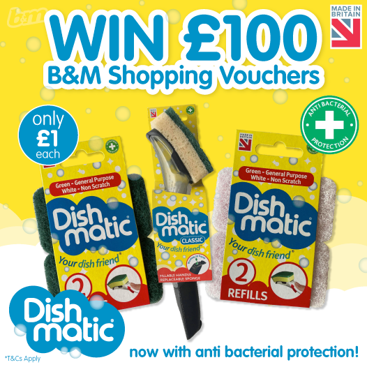 bmstores's tweet photo. 💦 #COMPETITION TIME 💦 

We've teamed up with @Dishmatic to giveaway £100 worth of B&amp;M shopping vouchers to ONE lucky winner!

For your chance to #WIN, simply FOLLOW us, RT this post &amp; comment or TAGWHO does the washing up in your house!

Competition ends 9am 6/2/21 https://t.co/o5cXAUXkQj
