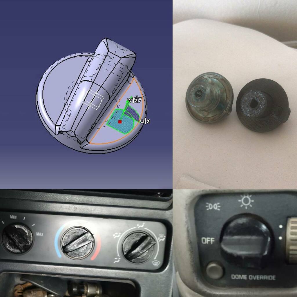 FedeMerello's tweet photo. ⚙️🛻 Perillas comandos Chevrolet Silverado #3dprinted #3dprotoprinting #3ddesign #catiav5 #prusa #prusai3mk3 #petg #printalot #grilon3 #silverado #chevytrucks #gm https://t.co/0AWisPOnLs