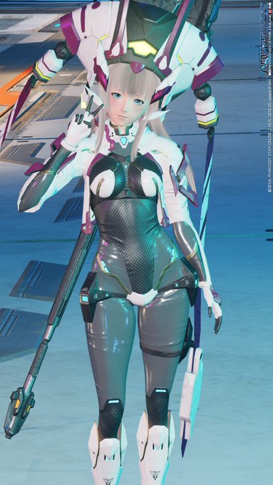 NGSキャラクリ。テカテカ良い。#PSO2NGS 