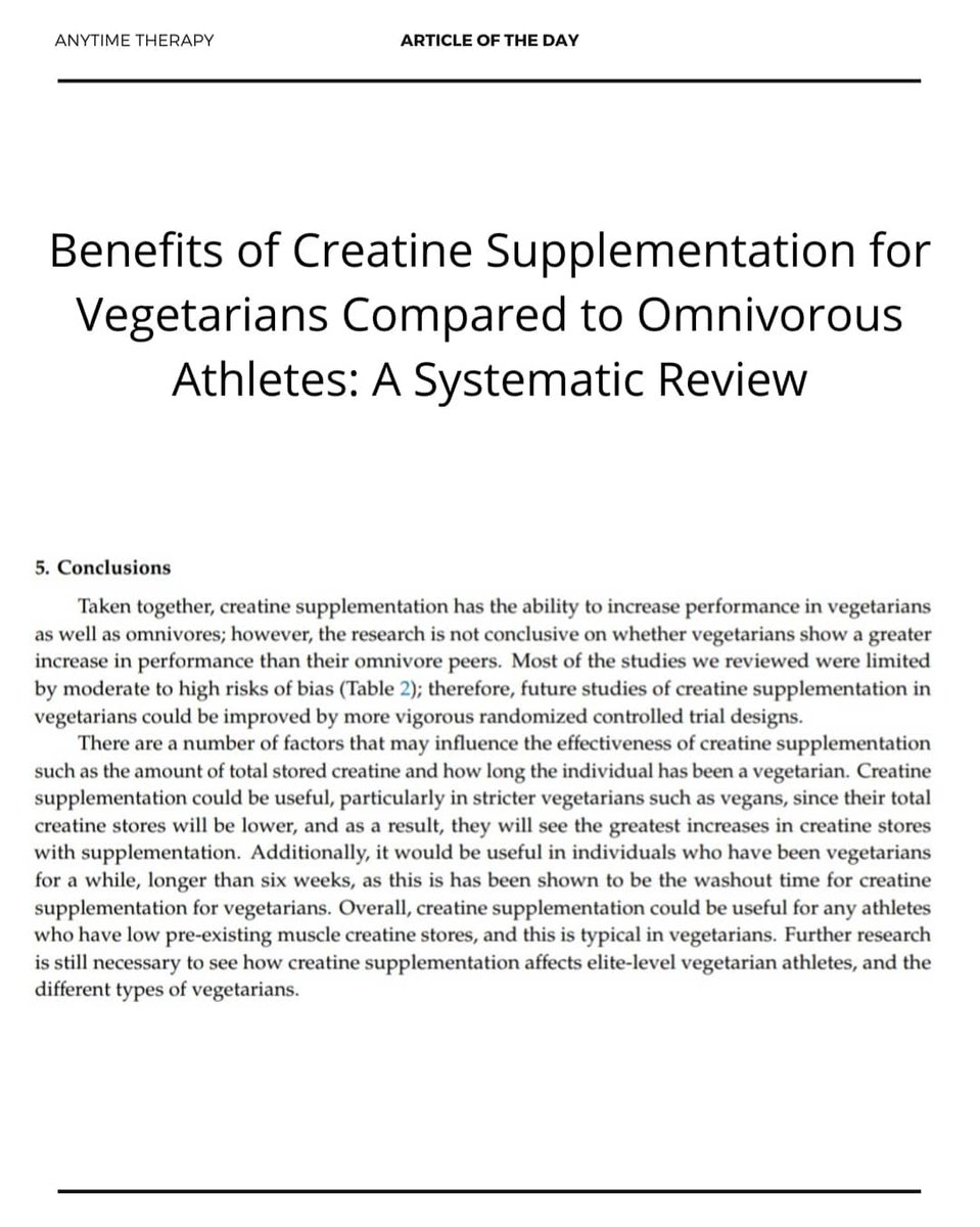 (2) Creatine:Creatine is found naturally in animal tissue, and as a result, those who are vegetarians will have a lower intake of natural Creatine. Because of this, Creatine supplements seem to be a logical step for individuals who follow vegetarian or vegan diets.