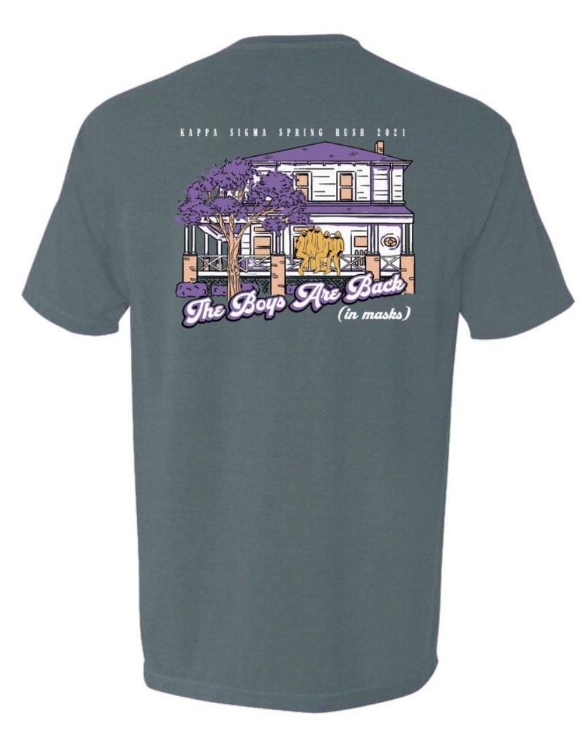 Spring is right around the corner, and there is no better time than now to purchase the ΚΣ Spring 2021 comfort color rush shirt!! 
Venom: Justin-Speer-4 $27 and the size of the shirt you would like to purchase!!!