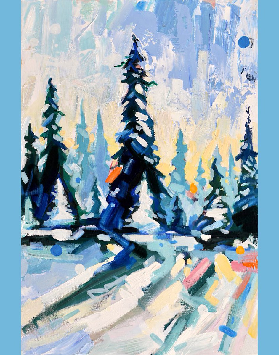 Another snowy forest scene, inspired by the winter wonderland in which I live.
"Wonder"
acrylic on cradled panel, 12” x 18”
created 2021
adamswanson.com/2021/wonder
.
.
#contemporarypainting #adamswanson #acrylicpaintings #painting #mnartist #winter #snow #forest #landscapepainting