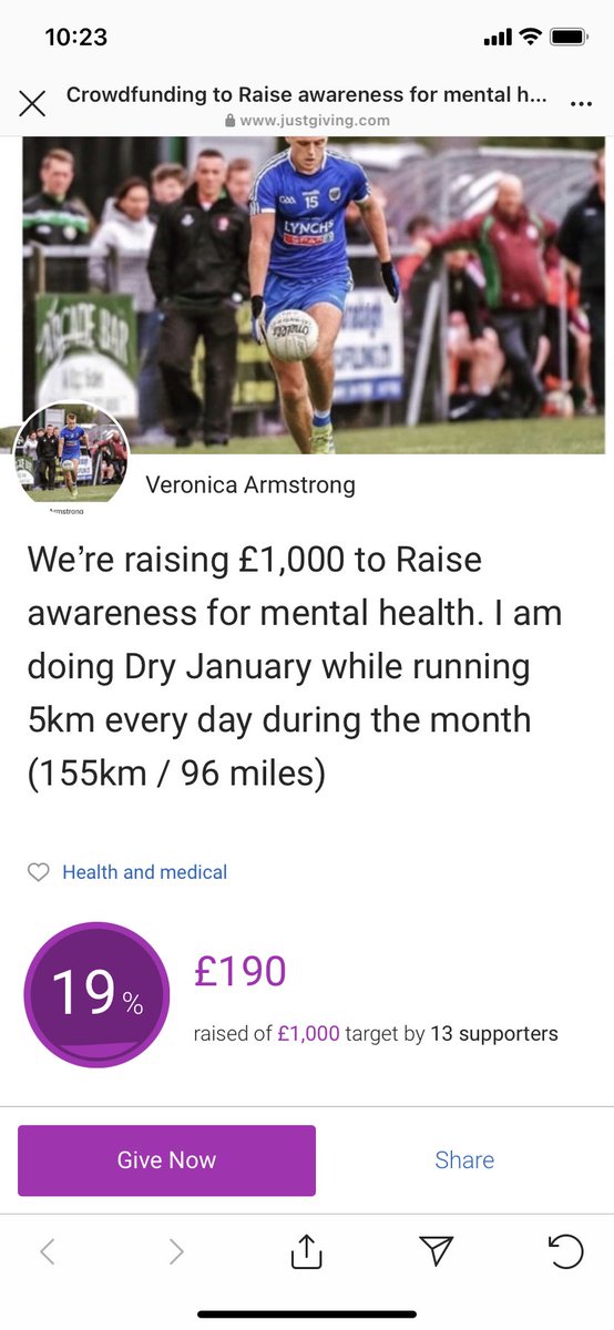 OranArmstrong10's tweet photo. Penultimate run done today with a sub 18 PB well beat to leave no doubts 🏃‍♂️🏃‍♂️. 1 more day without the drink &amp; 1 more run to see out. Temporary link in bio (as just giving have suspended my original one while the review my details 😇). Well on the way to break to £4500 mark ❤️ #RT https://t.co/R7RZ5q7dU3
