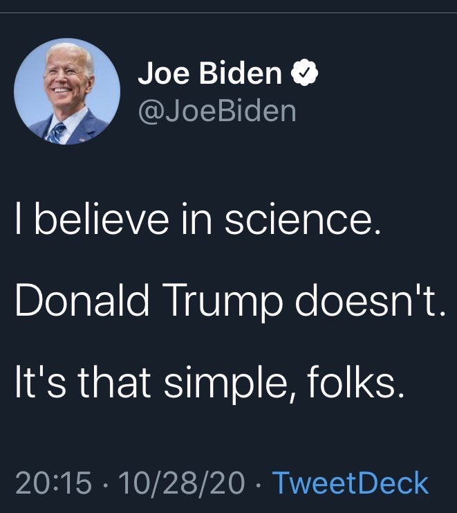 bookofthesloth's tweet photo. @POTUS @JoeBiden and the #DNCDeathCult have shown their true colors.
Ignoring climate science, &amp; reopening schools on an #Arbitrary100days timeline is NOT #FollowingScience, it’s listening to the oil industry &amp; economists ONLY.

#TheEndTimesAreSoSlowAndStupid https://t.co/wwZlu71DB7