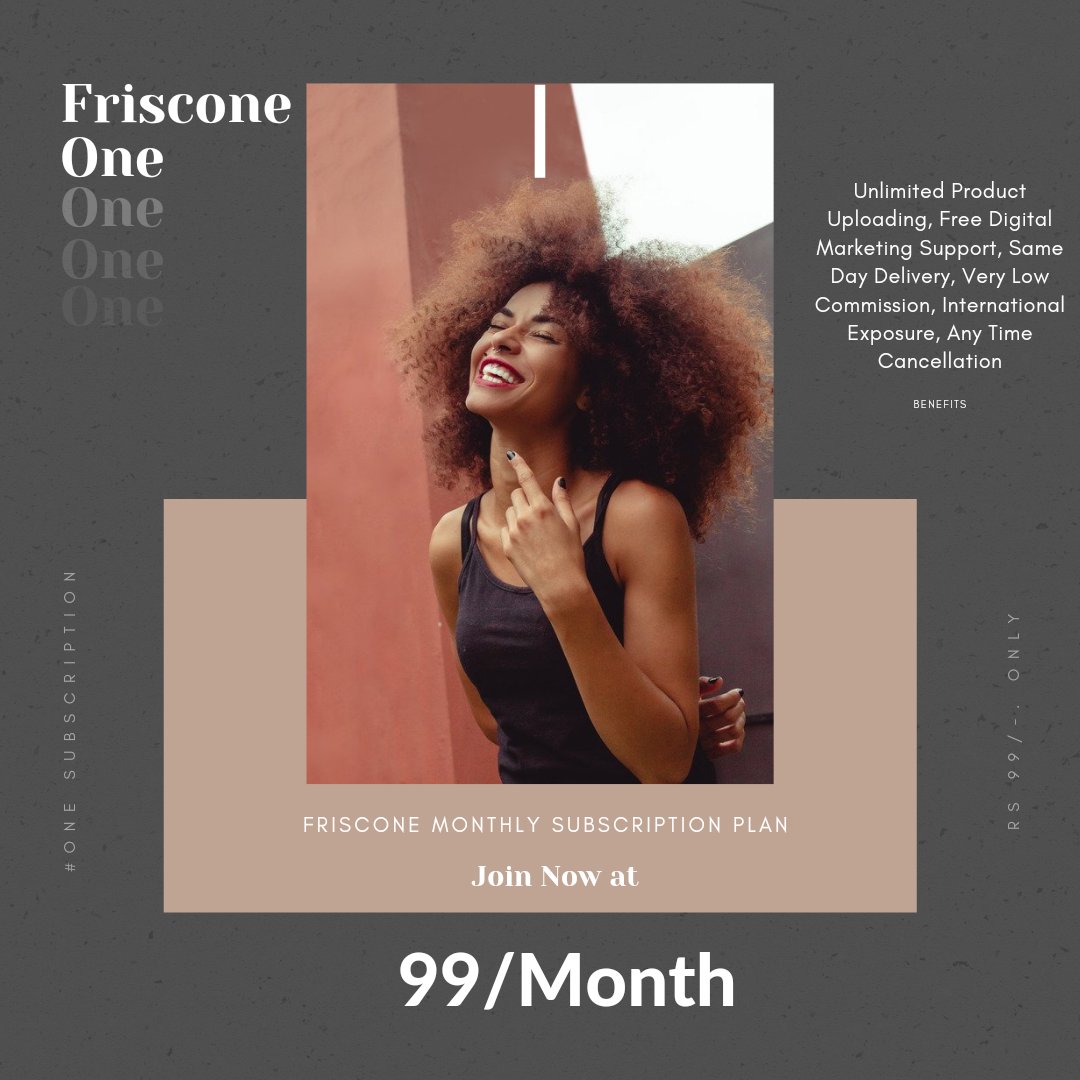 friscone_group's tweet photo. #Friscone #Subscription #Monthly #99 #BoycottJio  #gold #APrayerForOzone #vendor #Growth https://t.co/ZK8CFJTT1d