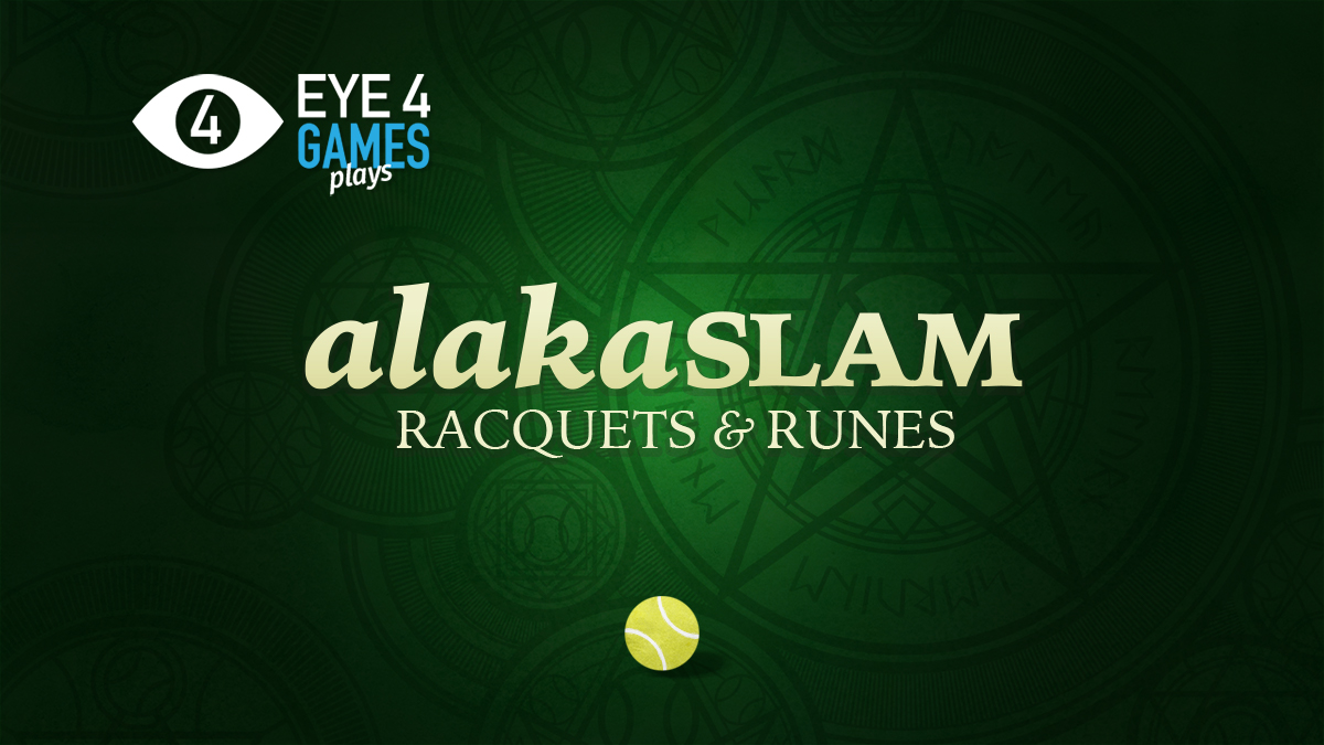 Eye4Games's tweet photo. A reminder: we'll be streaming #AlakaSLAM tomorrow on https://t.co/jpnQKdGIUa around 1:00pm EST. Come watch us be tennis wizards! https://t.co/KDJCs93kfx