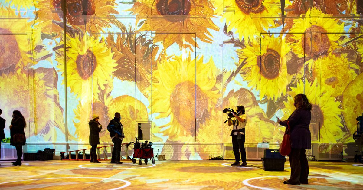 The three-story Lighthouse ArtSpace Chicago facility boasts 35-foot walls and multiple levels of exhibition space to accommodate high-def digital projections accompanied by light, music and movement.

‘Immersive Van Gogh’ Chicago run extended to September chicago.suntimes.com/entertainment-…