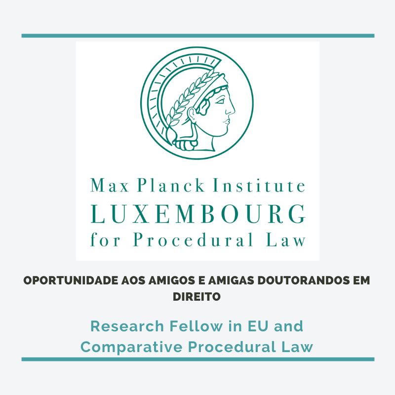 profrafaelmene1's tweet photo. O Instituto Max Planck em Luxemburgo está selecionando dois pesquisadores visitantes, que estejam cursando Doutorado, para desenvolverem atividades de pesquisa nas áreas de Civil Procedure, International Litigation, Arbitration e Dispute Resolutions.

https://t.co/2XKWIvvA4v https://t.co/5xFBXCNCn7