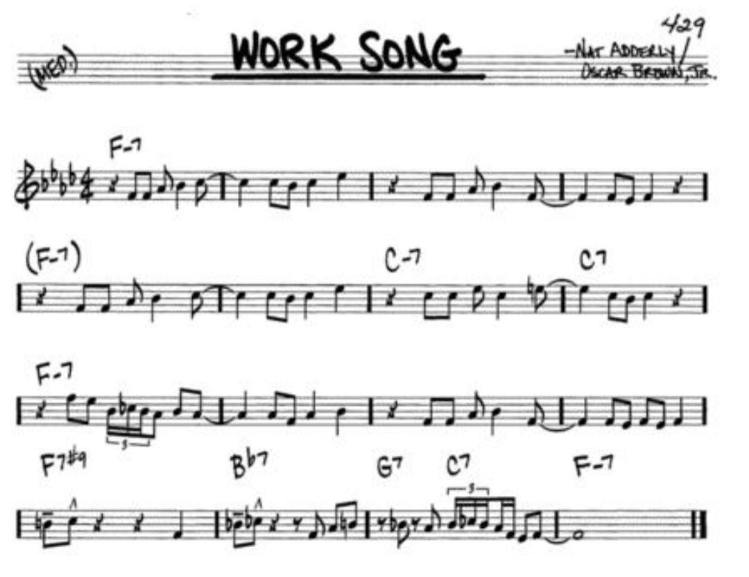 GarrettHack1's tweet photo. Building off our mapping of the transcription, this week we worked on articulations in the first two phrases in "Work Song". We talked about how the air support never stops and practiced hard and light articulations and discussed how they're approached differently. https://t.co/YrIoAkLYjB