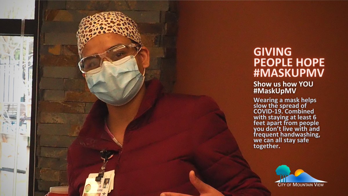 MountainViewGov's tweet photo. We're in this together. Help our community and #MaskUpMV. https://t.co/mGPTkLn4Em