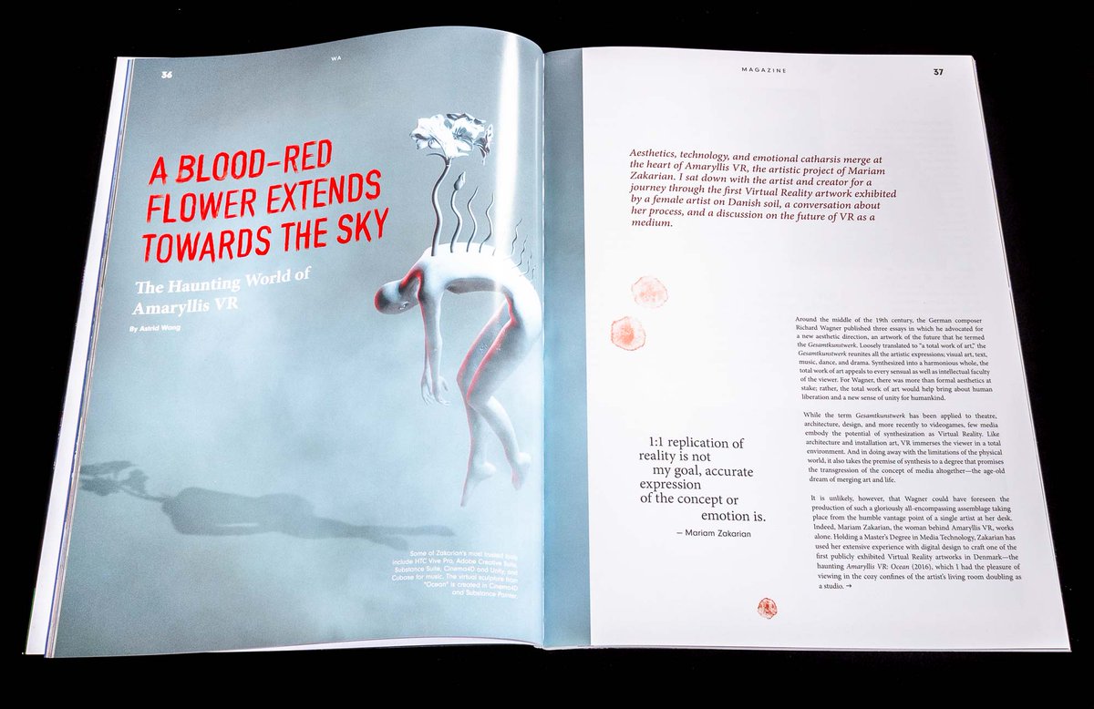 amaryllisvr's tweet photo. "A blood-red flower extends towards the sky: 
The haunting world of Amaryllis VR"

Interview published in #006 issue of WeAnimate magazine for @voidfilmfest. 

🩸Link to full interview here:  https://t.co/rKESgWbxFw

#VRart #contemporaryart #artistsontwitter https://t.co/0zGR4E3vq2