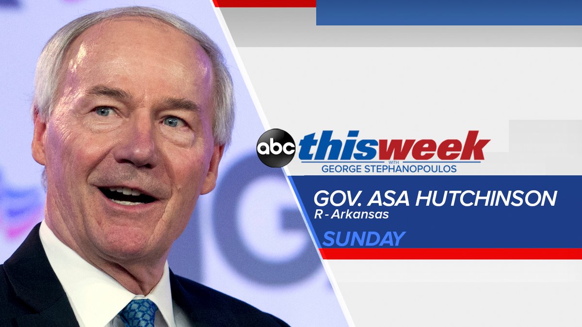 ThisWeekABC's tweet photo. After the Biden administration pledged to increase COVID vaccine supply, @MarthaRaddatz goes one-on-one with Arkansas Governor @AsaHutchinson to discuss his state's vaccine rollout amid reports of new COVID variants reaching the U.S. See it on @ThisWeekABC https://t.co/MHlOMqTto0 https://t.co/AA7bdozgWk