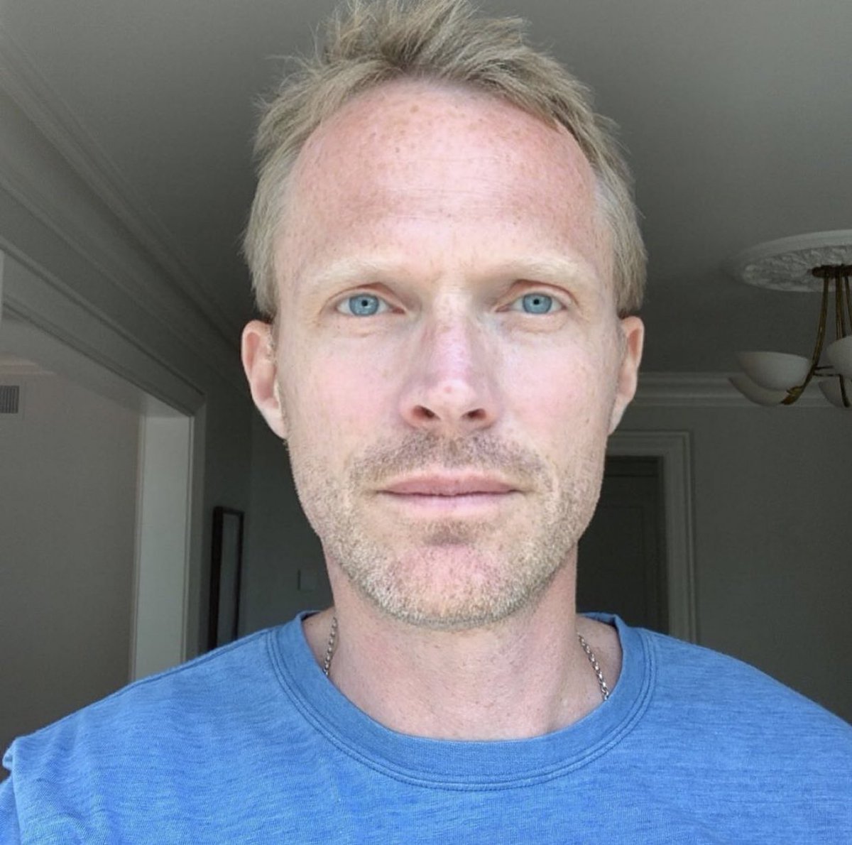 Paul Bettany as his cat Eva.(Very important thread)