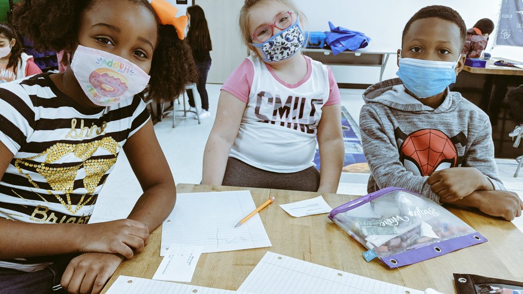 Mrs_Knauth's tweet photo. This week was #prepforlaunch math problems, because we work for @NASA here! They'll use their answers to program their @sphero bolt to travel the solar system next week. #terrelltogether @SpheroEdu https://t.co/AG0GqvRs24
