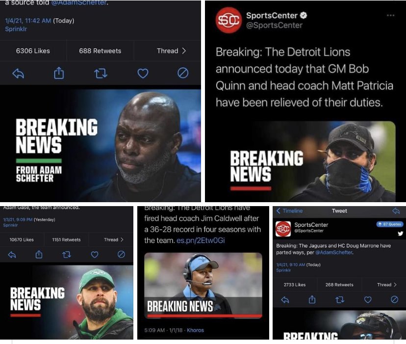 Cone2100's tweet photo. @AdamSchefter @SportsCenter Why is the word play is different when it come to black coaches? https://t.co/SoOgNw1T9i