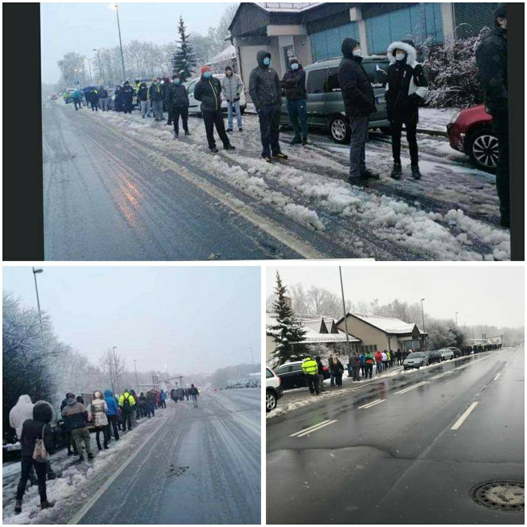 Daniel39501168's tweet photo. @AndrejBabis Aktuální situace Hraniční přechod Pomezí u Chebu. Čekací doba 2-3 hodiny. A není jisté zdali budou výsledky do pondělí aby jsme mohli jet do práce. V KV kraji o víkendu testuje jen Karlovarská nemocnice. Co stouto sutuaci budete dělat? Protože toto bude furt. https://t.co/2dg4iJHnfa