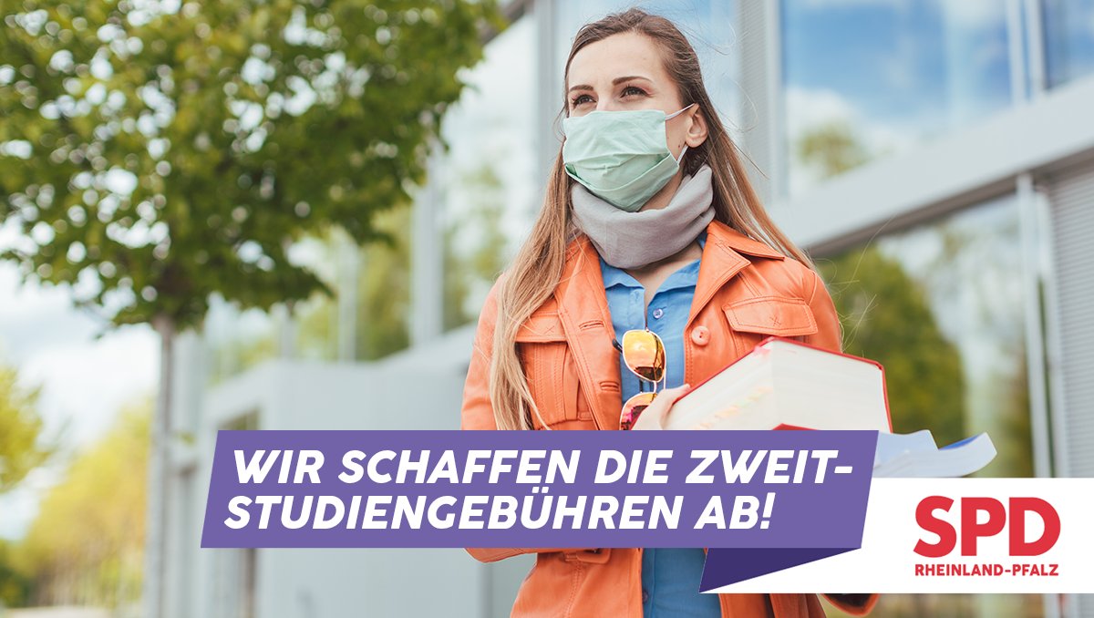 spdrlp's tweet photo. Wir schaffen die #Zweitstudiengebühren ab. Damit junge Menschen frei und flexibel ihren Beruf wählen können und es in einer sich wandelnden Arbeitswelt leichter ist, sich neu zu orientieren. 👩🏼🎓 👨🏼🎓 #DigiPPT #WirMitIhr https://t.co/2eIBwqFigI