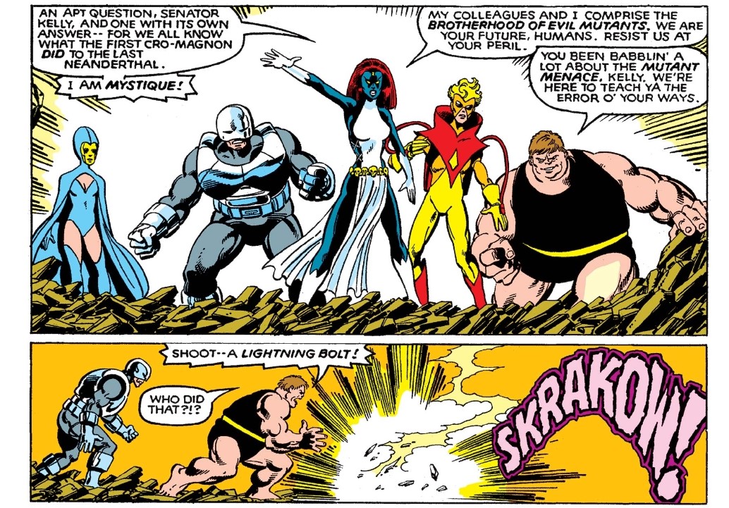 This aspect is of course implicit in the rebranding of the group itself: formed entirely by murderous criminals who, scared for their own safety, made a deal with the government in exchange for pardons. The name “Freedom Force” is thus intended as a grotesque irony. 3/5