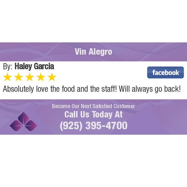 5 Star: Haley G. "Absolutely love the food and the staff Will always go back" bit.ly/2QbvCCE