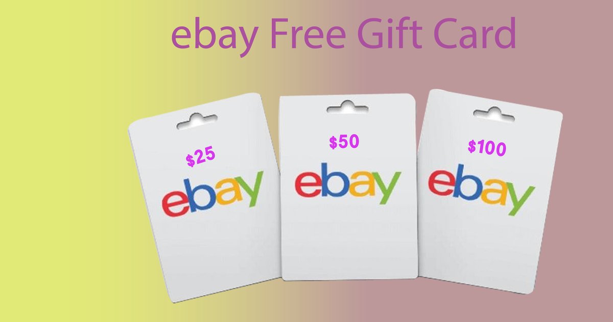 AllGiftCards1's tweet photo. Free Ebay Gift Card
About Free eBay Gift Cards
eBay Inc. is an American global internet business company situated in San Jose, California that encourages customer to-buyer and business-to-purchaser deals through its site.
#giftcard #Ebaygiftcard #freebaygiftcard #freegiftcard https://t.co/3q0kYBuUgU