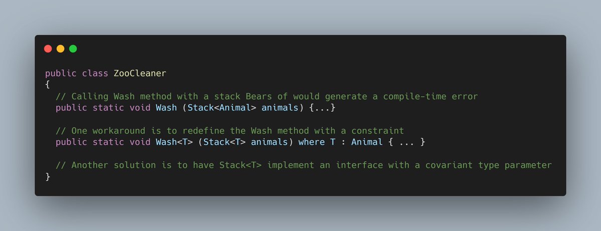 Can we somehow avoid covariant type parameter? Yes.
