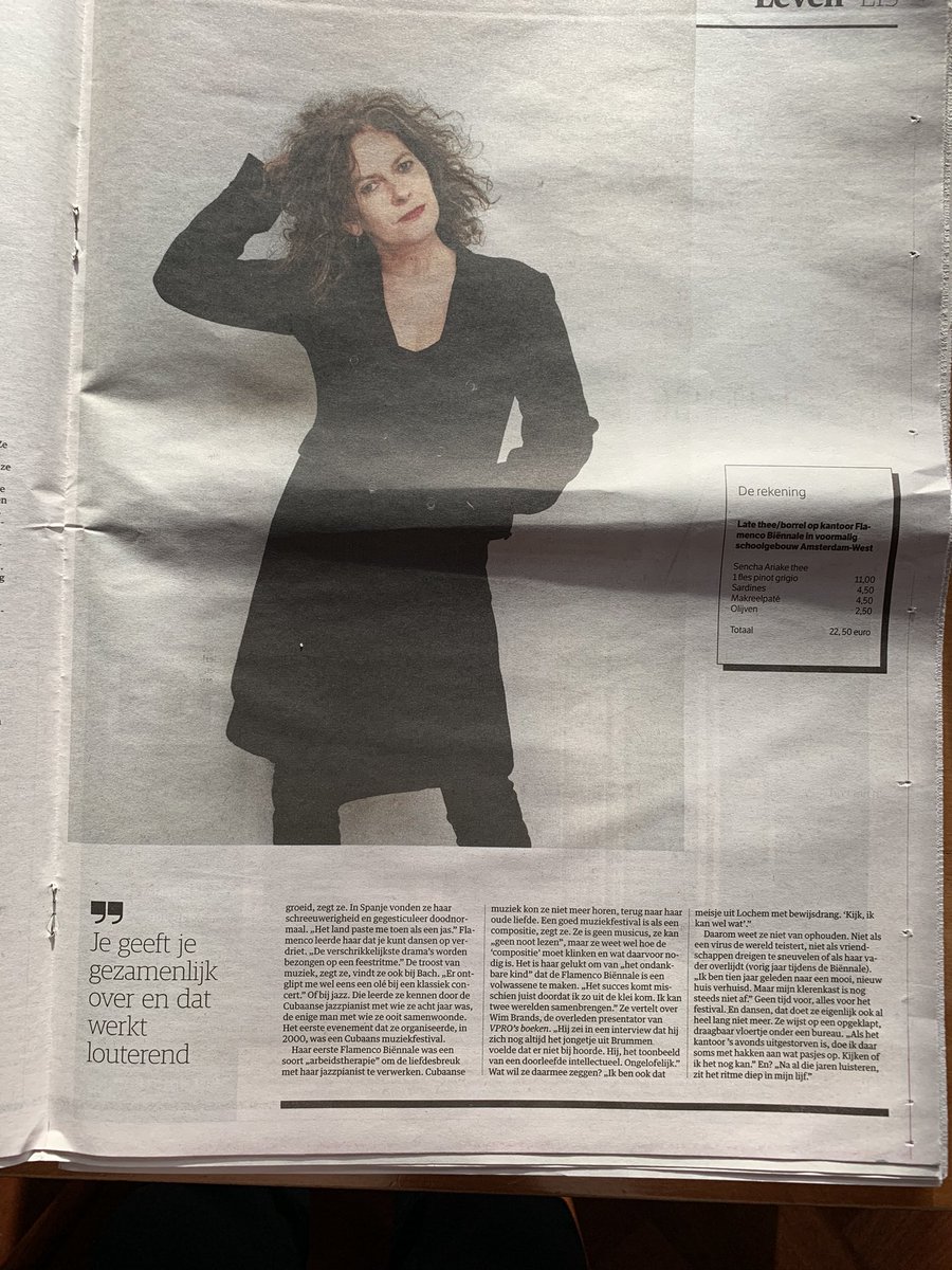 Lunchgesprek met Ernestina van de Noort <a href="/nrc/">NRC</a> 

Flamenco Biënnale <a href="/flam_bien_nl/">Flamenco Biënnale NL</a> 
flamencobiennale.nl