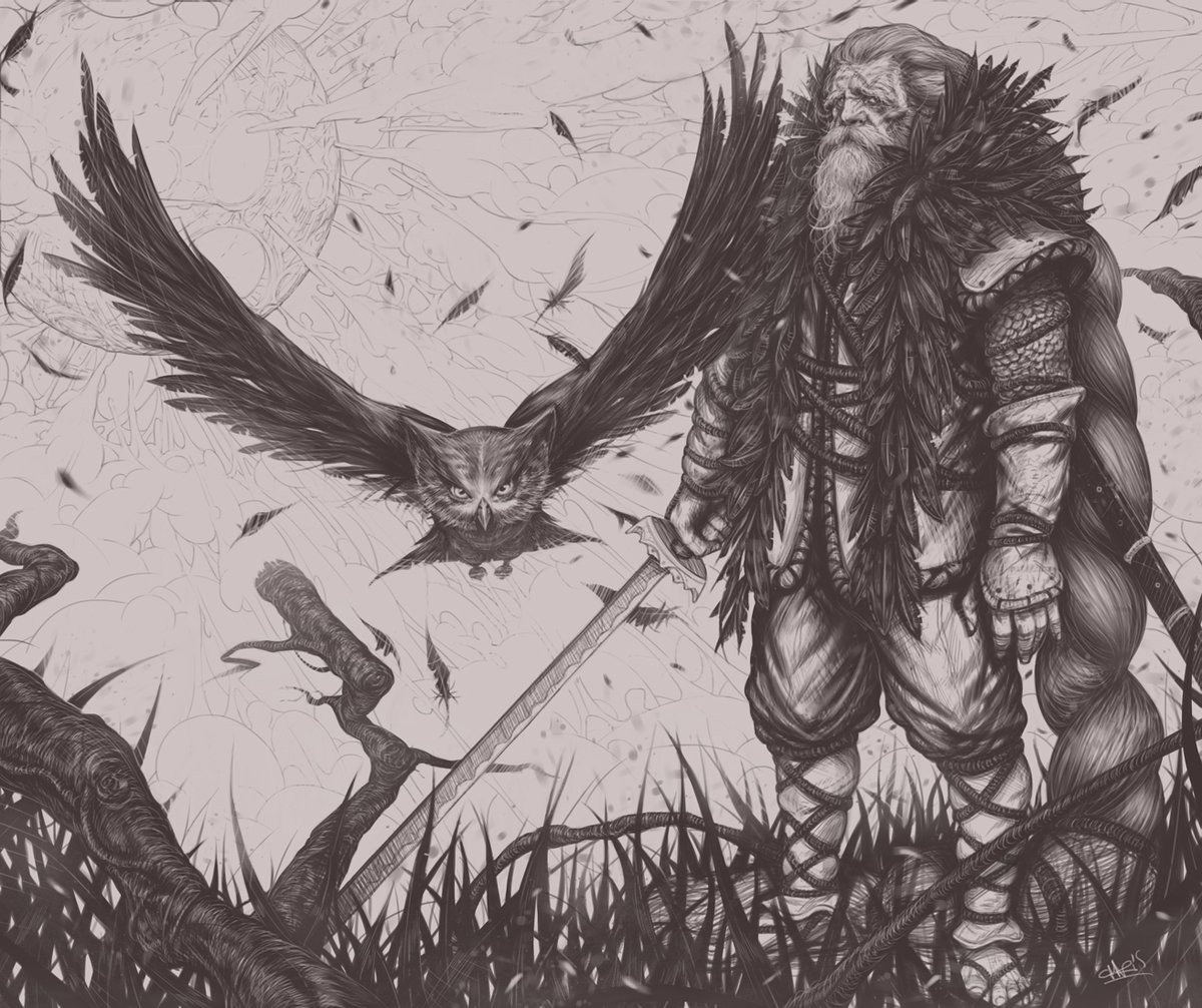 AnymaChris's tweet image. ~Father Owl  #SEKIRO #SekiroFanArt #SekiroShadowsDieTwice #SEKIROから逃げるな #sketch #drawing #artwork