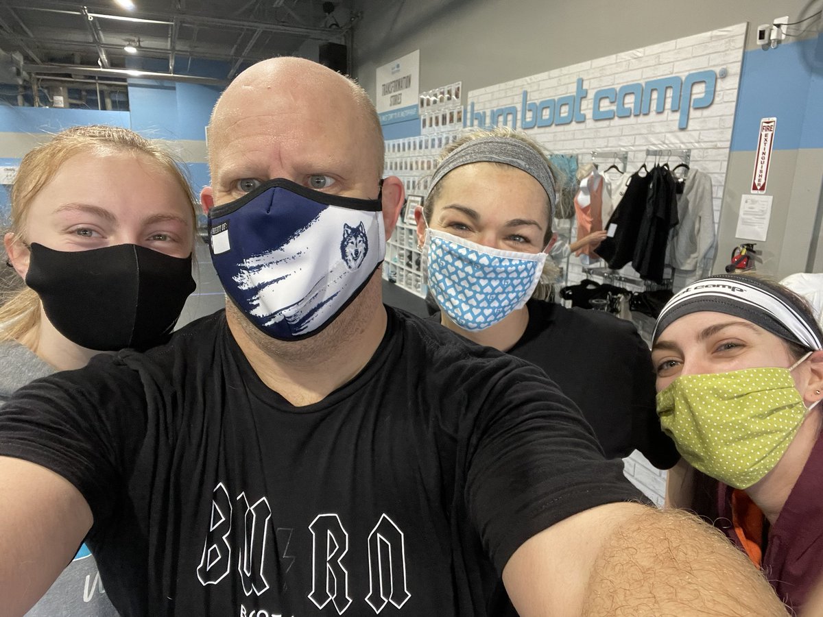 DutrowJim's tweet photo. Workout #23 goes out to @clegg_maddie @breeeAndreaa and @AliDutrow along with the Burn Woodbridge family. These three ladies worked out in the cold so I could get a workout in. These are my people! #BloodRoundPoundDown @BloodroundRTC https://t.co/61iv1F4UlK