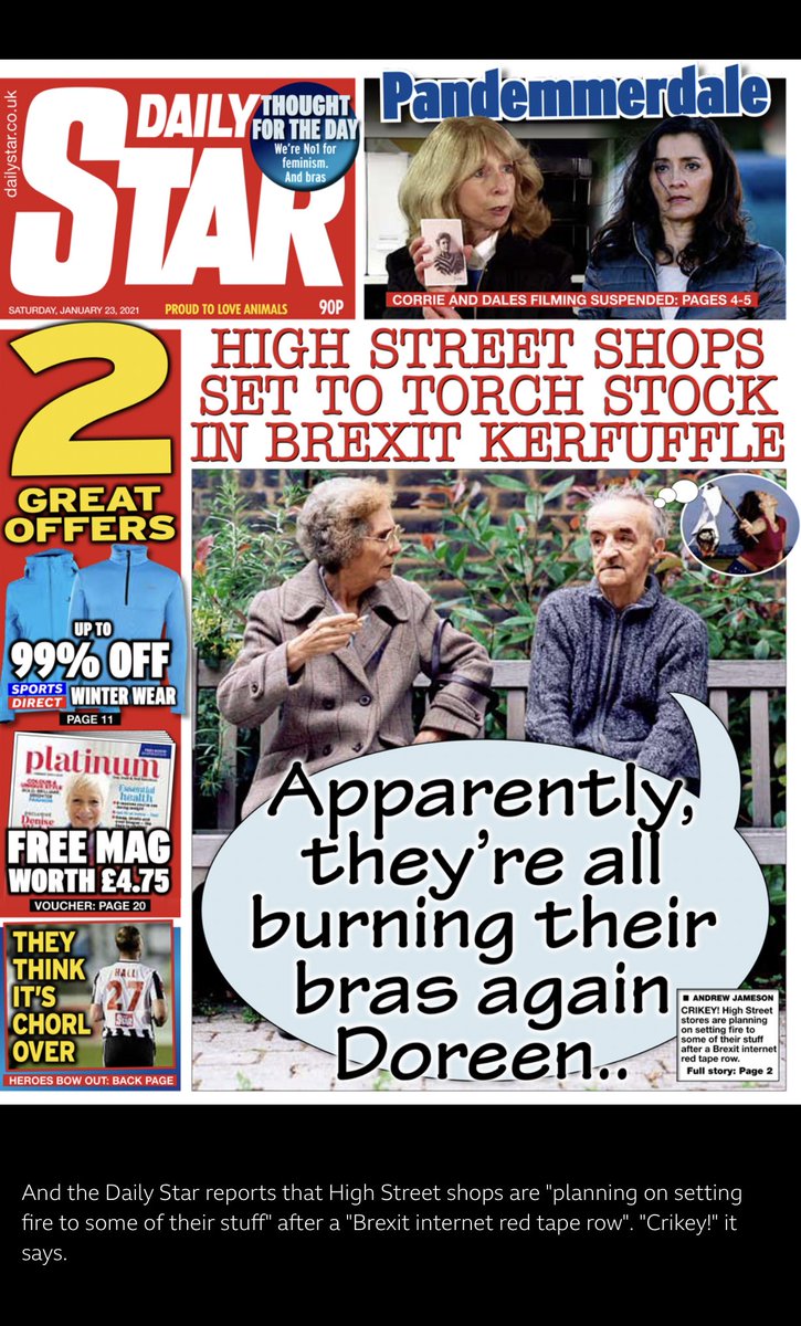 The brilliant <a href="/dailystar/">Daily Star</a> has put my exclusive yesterday on their front page TODAY - TBH WITH A FAR BETTER HEADLINE!!!! 😂👍🏻🤣👏🏼👊🏻🗞🚨