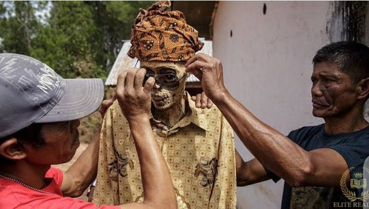 westtrybe's tweet photo. Residents in Toraja Indonesia, take their dead loved ones out of the grave once every year to celebrate their lives.

#MythAndFact https://t.co/UHMu8QL4w7