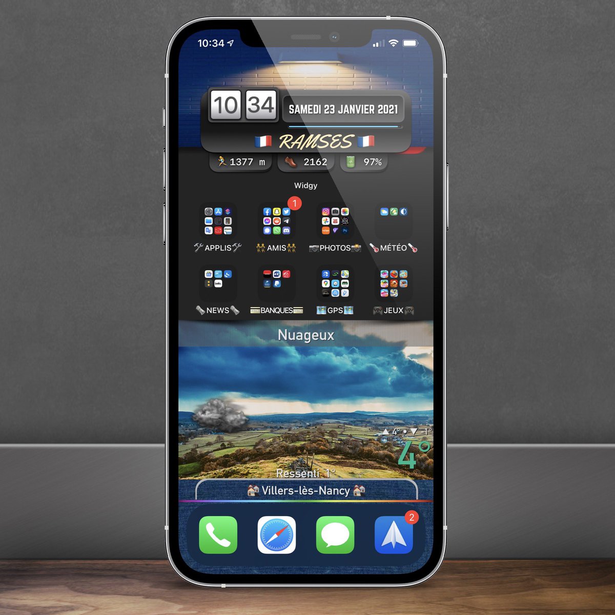 Ramses7420's tweet image. New setup with realweatherV4

#ios143 #nojailbreak #ios14lockscreen #ios14homescreen #RealWeatherV4

Thanks for his job to @thewaytozion