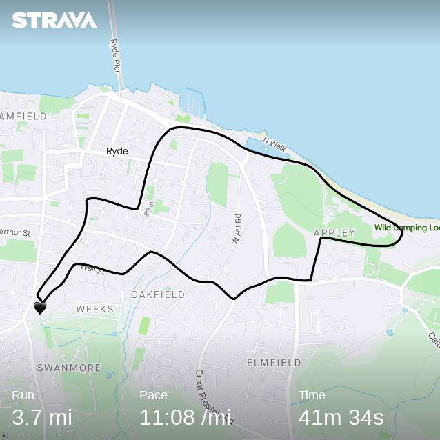 This morning was perfect, almost a perfect weather window 😉 for a 5k or even 6k run.  I wore my purple today #parkrunvolunteer Thank you Ray RIP 💜x ⁦<a href="/medinaparkrun/">Medina I.O.W parkrun</a>⁩ #runforRay #parkrun 
strava.app.link/8DTic2ghhdb