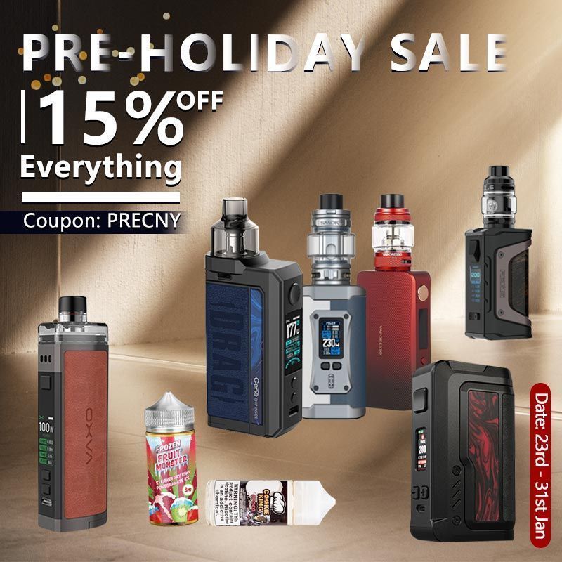 HealthCabin's tweet photo. ๐๐
๐ Healthcabin Pre-Holiday Sale ๐จ ๐จ
๐ Sign in to get 30% OFF
๐ 15% OFF Everything
Ends on 31st Jan ๐
>
More details: ๐
https://t.co/HWHT6Ny2Rg
>
#preholiday #healthcabin #vape #vapelife #vapenation #vapecommunity #้ปๅญใฟใใณ #์ ์๋ด๋ฐฐ #vapeporn #vaping https://t.co/lAoc9rUqS9