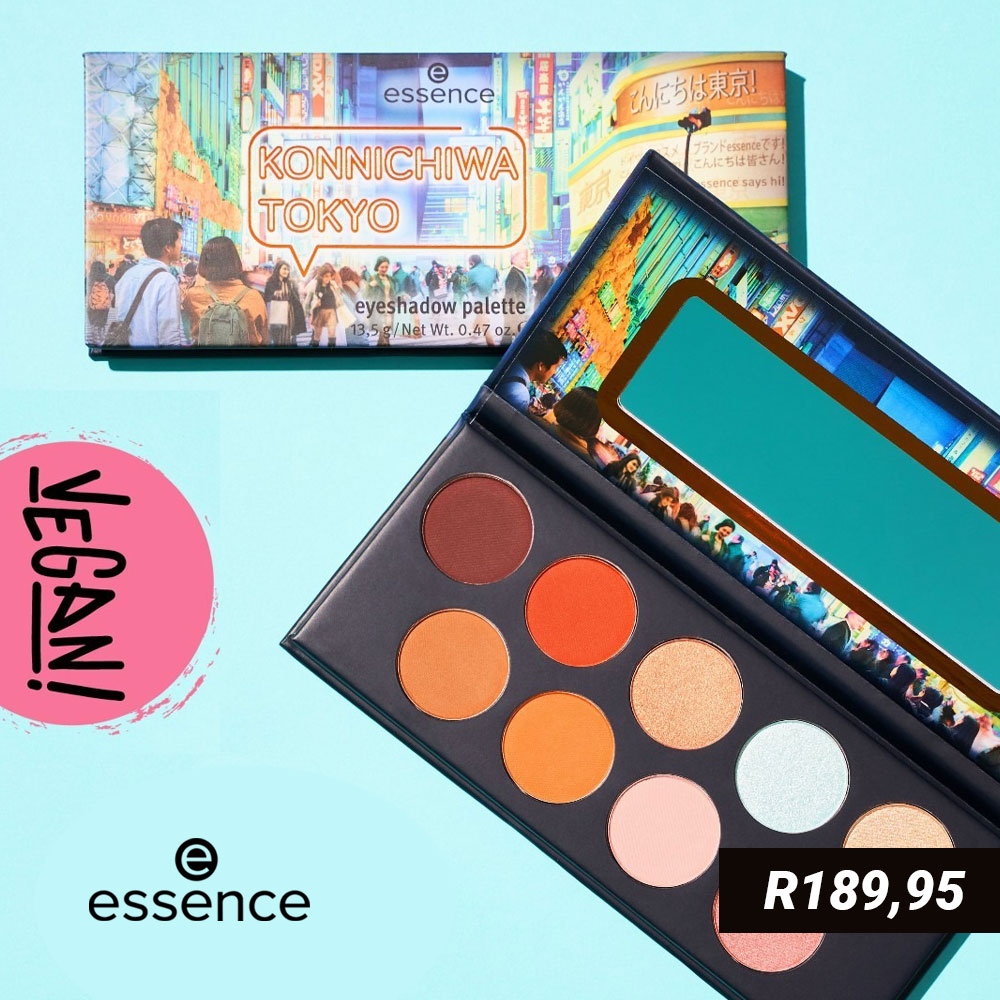 essence_ZA's tweet photo. dive into Japan's vibrant city life with the matte and shimmering shades of the "Konnichiwa Tokyo" eyeshadow palette. 🗼

shop online on https://t.co/ElKNkjAva1 for only R189.95 😍

#pinkandproud #essencecosmetics #konnichiwatokyo https://t.co/jd2ff2HGJU