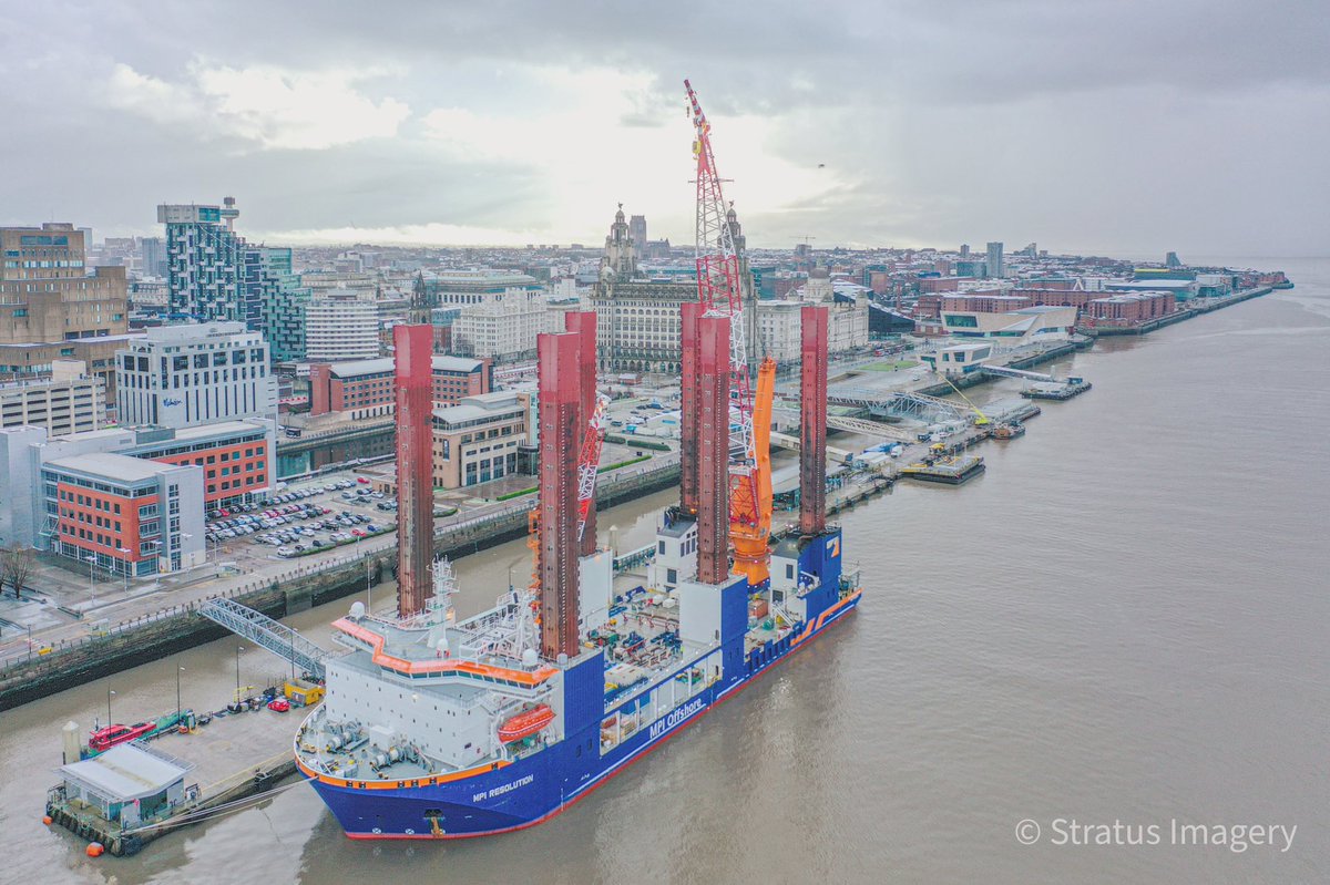 stratusimagery's tweet photo. MPI Resolution docked at @CruiseLpool the world’s first purpose-built vessel for installing offshore wind turbines, foundations and transition pieces @YOLiverpool @realrobinjmac65 @angiesliverpool @scousescene @ExploreLpool @Liverpool1207 #offshore #mpi #mpioffshore https://t.co/MSQTbjSO3D