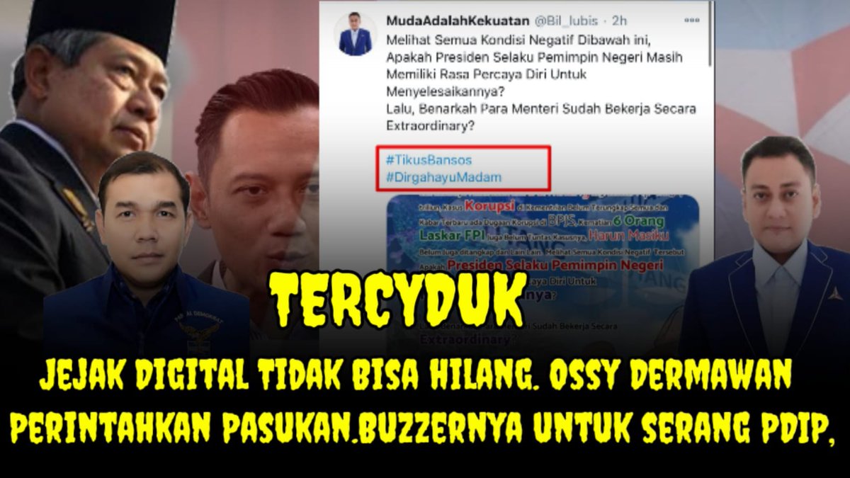 NasionalisSiber's tweet photo. SBY ketika berkuasa hanya bisa ciptakan bangunan mangkrak dan koruptor di pengurus inti Partai Demokrat
#CydukOssyDermawan https://t.co/JqdQD9aDMY