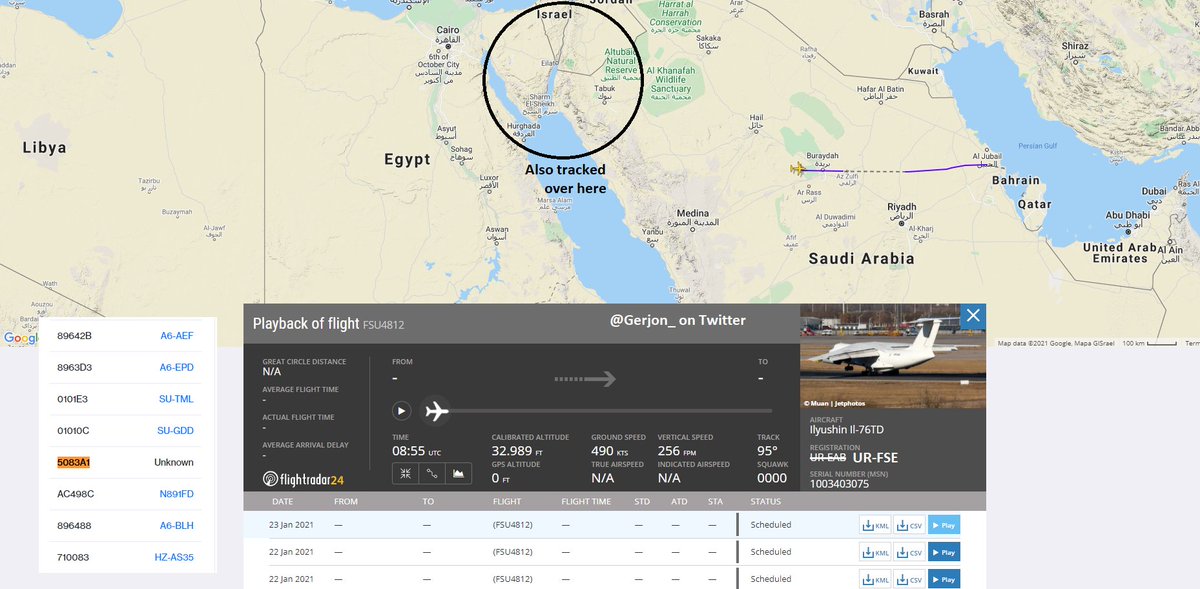 Gerjon_'s tweet photo. And that's a full week - this morning, "Fly Sky" flight #FSU4812 seems to have visited #Egypt or #Libya again, part of a series of flights linked to support to the LNA in Libya.

🇺🇦UR-FSE was formerly known as 🇺🇦UR-EAB. https://t.co/cTw2UqUAJi