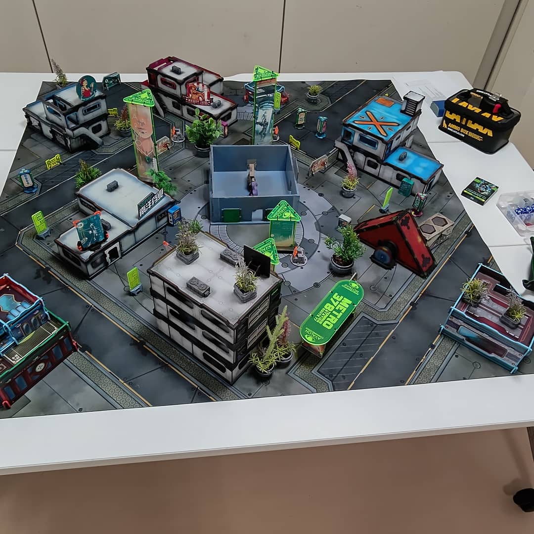 The tables from our first @infinitythegame  even if the year here in Tokyo with people coming all over the Kanto region. Really happy with our tables.
#infinitythegame #InfinityTheGame #infinityN4 #wargaming #warganesterrain #warmonger #wargameterrain #wargamesterrain #wargamesjp