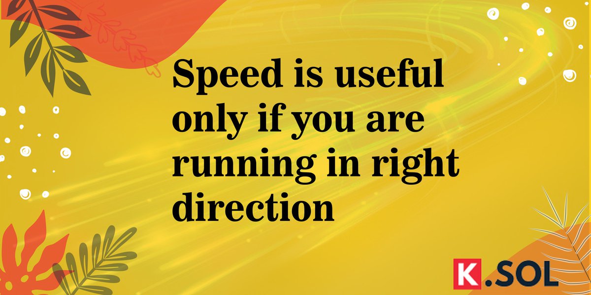 KyaasSolution's tweet photo. Speed Is Useful Only If You Are Running In Right Direction.

#KyaasSolution #kyaas  #smallbusinessowner #smallbusinesses #smallbusinessmarketing #smallbusiness #entrepreneurship #Entrepreneurs #entrepreneurmindset #entrepreneurmotivation #entrepreneurials #entrepreneurinspiration https://t.co/WLQYKex15p