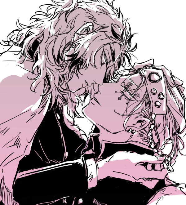 #引用RTで絵をあげて5人指名してバトンでお気に入りの絵を載せる 
バトンまわってきたので遊びます～!ERKさん(@okra_ecory)ありがとう!絵というより漫画かな…ジャンルカプごっちゃです 
