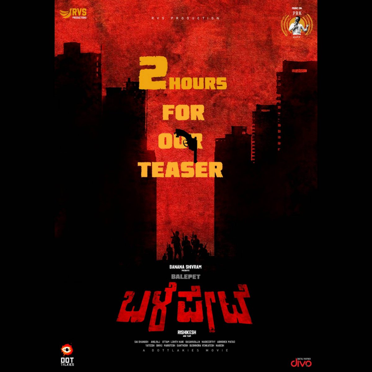 Cinimall's tweet photo. #ಬಳೆಪೇಟೆ ಚಿತ್ರದ ಟೀಸರ್ ಕೇವಲ ಎರಡು ಗಂಟೆಯಲ್ಲಿ ಪಿ ಆರ್ ಕೆ ಆಡಿಯೋ ಯುಟ್ಯೂಬ್ ಚಾನೆಲ್ ನಲ್ಲಿ ಬಿಡುಗಡೆಯಾಗಲಿದೆ 🔥 @IamAnitaBhat
#cinimall #Balepet #Prk #Puneethrajkumar #appu #Prkaudio #Pramodbopanna #umeshbanakar #Anitabhat #RVSProduction #Bananashivram #dottalkies #Teaseron #jan23rd #6PM https://t.co/CakojFEbek