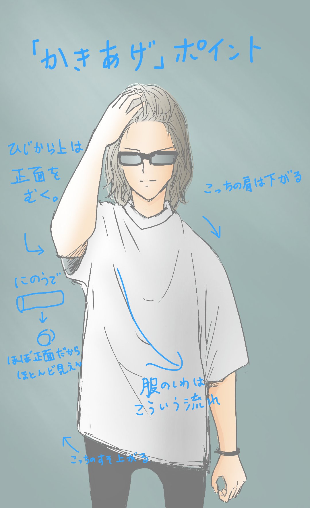 おえかきクラブ Pixiv更新しました 描き方シリーズで投稿してる絵はトレスフリーなので 下描きや練習に使って下さい 髪 をかきあげる仕草を描いてみよう 冨士原直子 Pixiv 描き方 イラスト素材 トレスフリー デジタルイラスト T Co