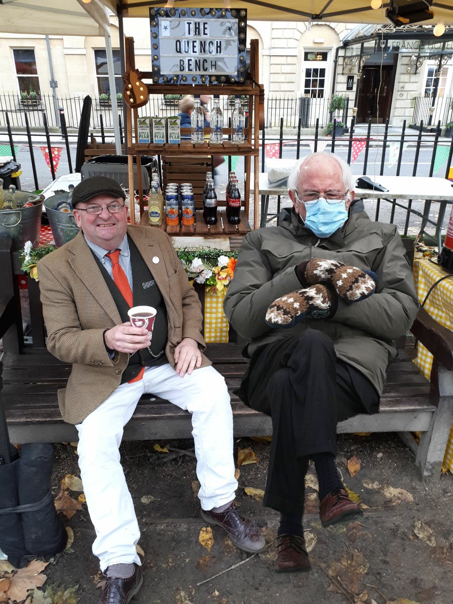 It's amazing the people you meet at the <a href="/BathArtisan/">Bath Artisan Market</a> market! Hope we can be back later this year. #artisan #market #visitbath
