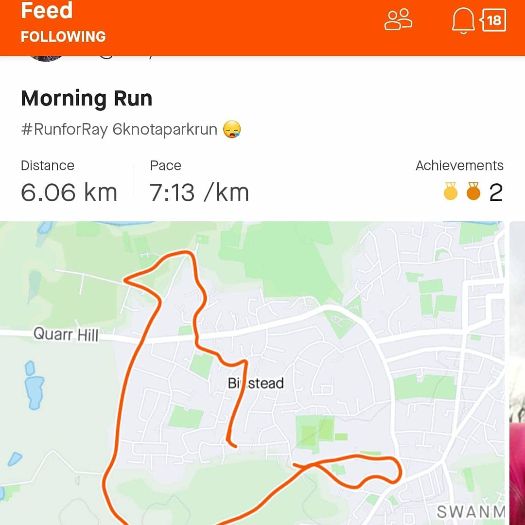 ellenmcvic's tweet photo. I ran 6k #notaparkrun this morning in memory of Ray Scovell. I feel very privileged to have worked with, known and been encouraged to run by this truly inspirational and lovely man. Rest in peace Ray x
#runforray https://t.co/5kS5S18Nsb