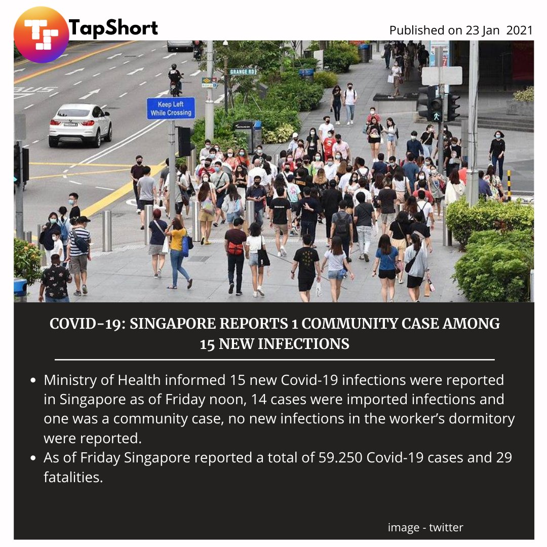 TapShort's tweet photo. SINGAPORE NEWS SUMMARY

#singaporenews #latestsingaporenews #malaysian #chinese #newyear ##quarantine #protools #festicities #Proximity #travelers #CoronaVaccine #infections #EveningNews #singapore https://t.co/wbSIjJGTt9