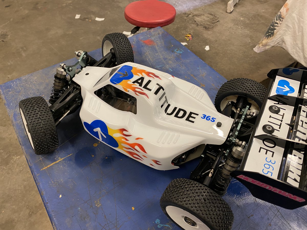 GoranssonMagnus's tweet photo. I need really small #PowerPlatform, #Microsoft365 and #Azure stickers to complete my #RcBuggy! #Mugenseiki #airbrush #altitude365 #18buggy #ElectricVehicle #Office365 #BornInTheCloud https://t.co/PWvUeJKzoe